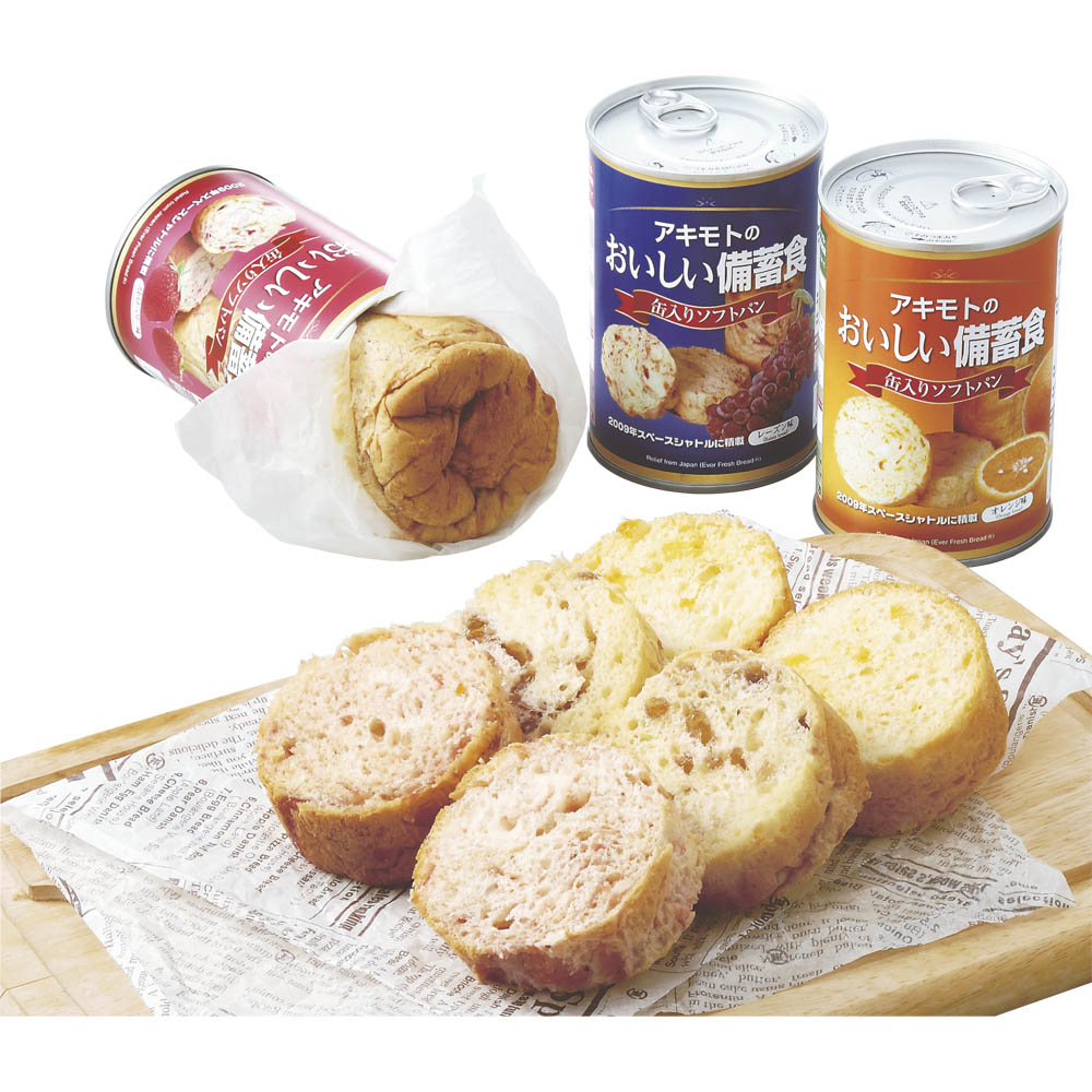 ＜ディノスdinos＞ アキモトのパンの缶詰 （3種計15缶セット）