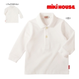 ＜ディノスdinos＞ （キッズ）miki HOUSE/ミキハウス 長袖ポロシャツ（80-90cm）画像