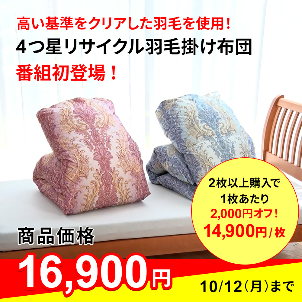 4つ星リサイクル羽毛掛け布団