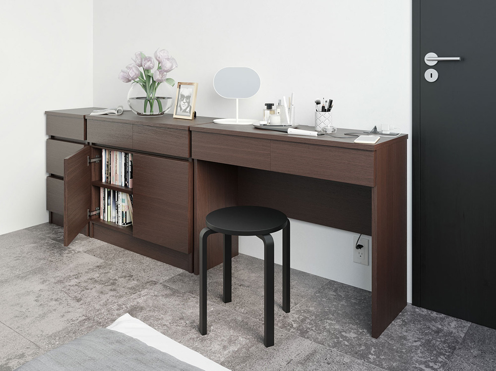 省スペースホテルライク ハイタイプテレビ台シリーズ キャビネット 幅