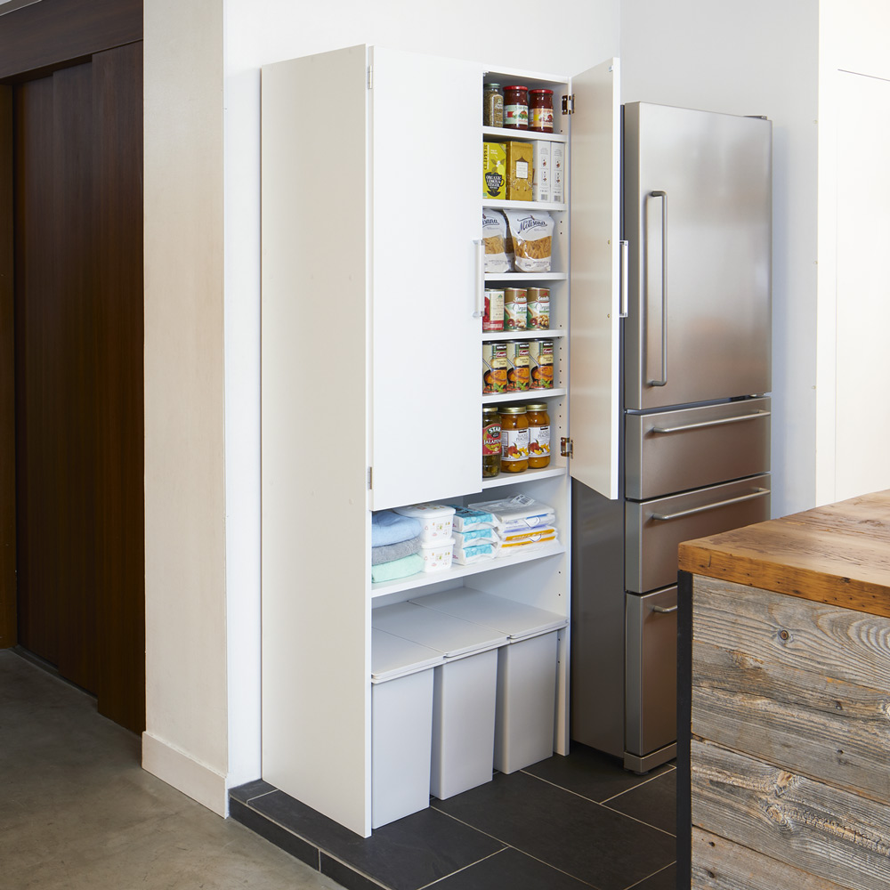 幅69cm ゴミ箱上を有効活用 下段オープンたっぷり収納庫 通販 ディノス