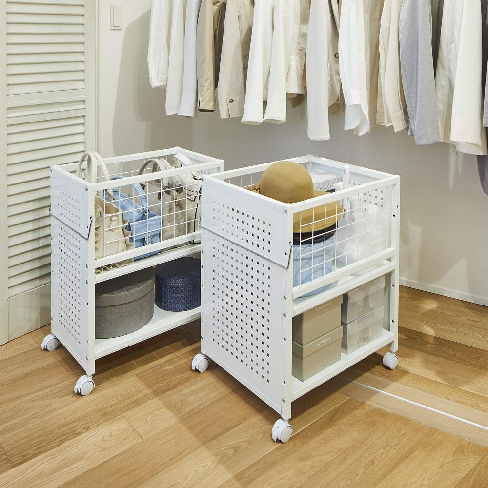 片付けラクラク 頑丈押し入れ収納ワゴン 幅45cm奥行55cm高さ65cm 通販 ディノス