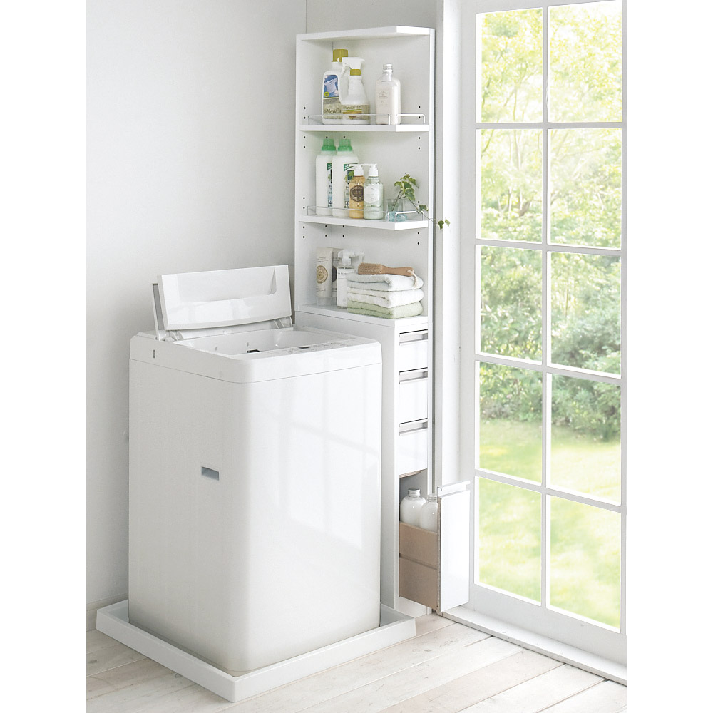 dショッピング |家具 収納 トイレ収納 洗面所収納 取り出しやすい2面 ...