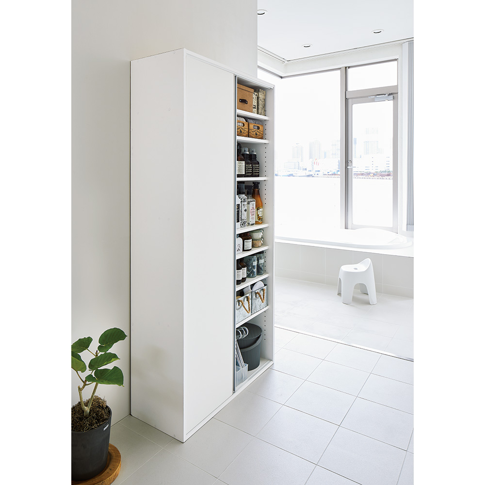 お取引先決まりました】［dinos］収納棚 洗面所収納庫 ー片引き戸収納庫