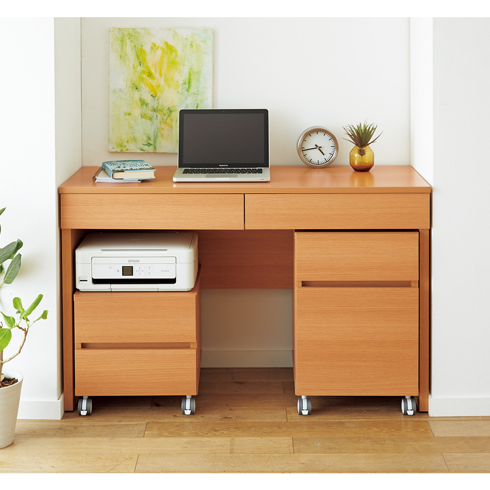 家具 収納 ホームオフィス家具 サイドチェスト プリンター台 配線すっきり幅オーダーデスク プリンターワゴン 幅40cm 6702B7 |  カテゴリ：収納家具 その他の販売できる商品 | ディノス (0311333700817)|ドコモの通販サイト - dショッピング