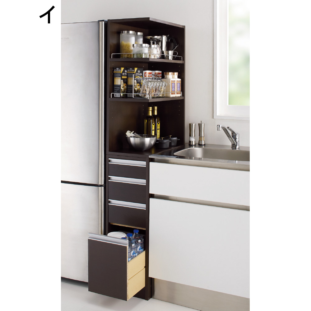 dショッピング |家具 収納 キッチン収納 食器棚 キッチン隙間収納 取り出しやすい2面オープンすき間収納庫 奥行55cm・幅20cm 689234 | カテゴリ:キッチン収納・食品棚の販売できる商品 | ディノス (0311300400145)|ドコモの通販サイト dショッピング |家具 収納 キッチン収納 食器棚 キッチン隙間収納 取り出しやすい2面オープンすき間収納庫 奥行55cm・幅20cm 689234 | カテゴリ:キッチン収納・食品棚の販売できる商品 | ディノス (0311300400145)|ドコモの通販サイト