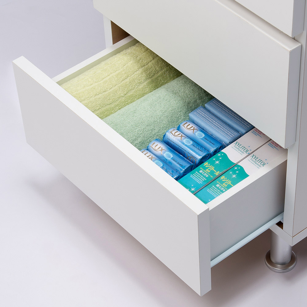 dショッピング |家具 収納 トイレ収納 洗面所収納 組立不要 お掃除し ...