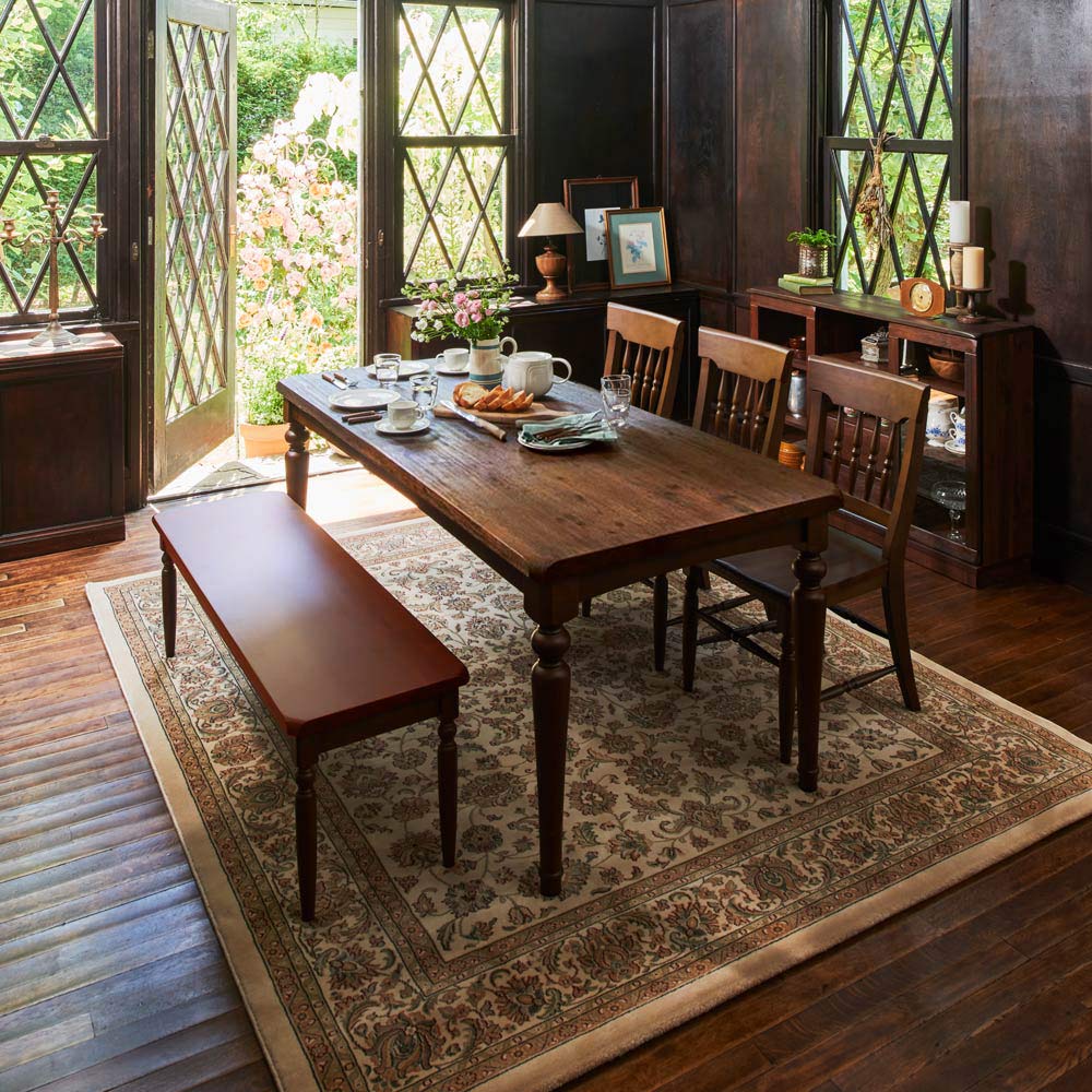 サイドテーブル ミニテーブル 幅100cm ブラウン 木製 アンティーク調
