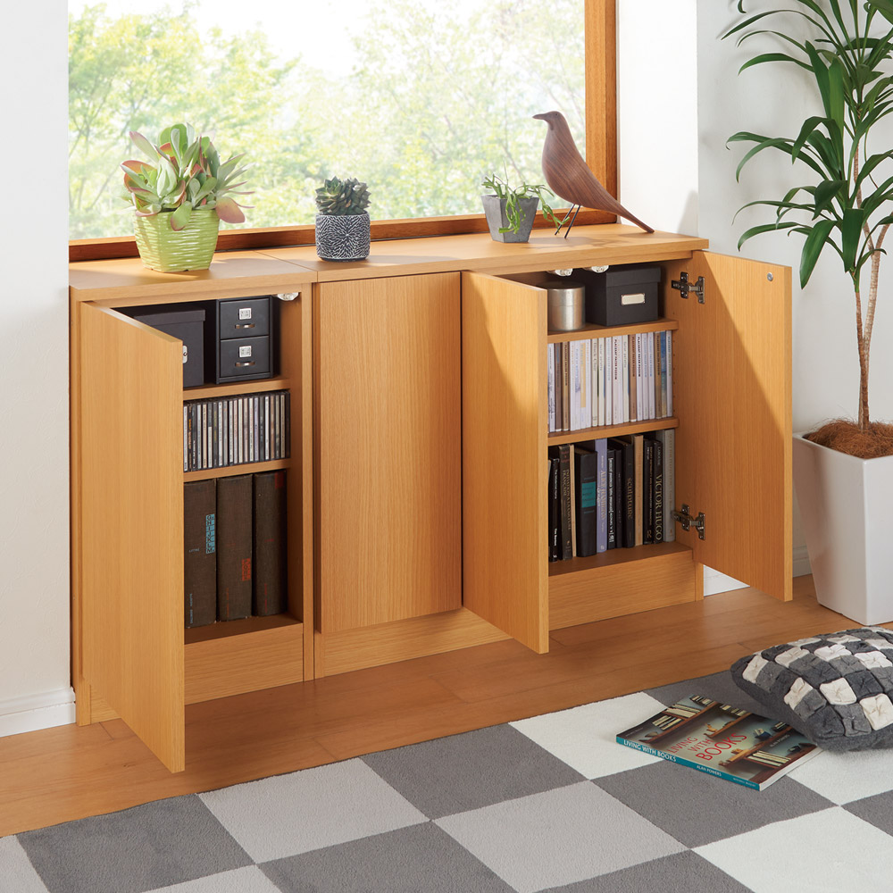 dinos 配線すっきりカウンター　カウンター下収納 配線すっきりカウンター下収納庫 ルーター収納 《幅15cm・奥行