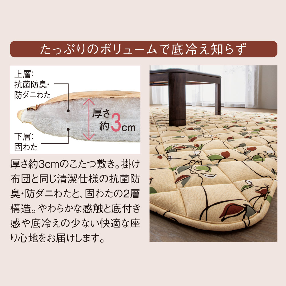 長方形・大】（西川はっ水ふっくらこたつシリーズ お得な掛け敷きセット） ディノスANAmall店