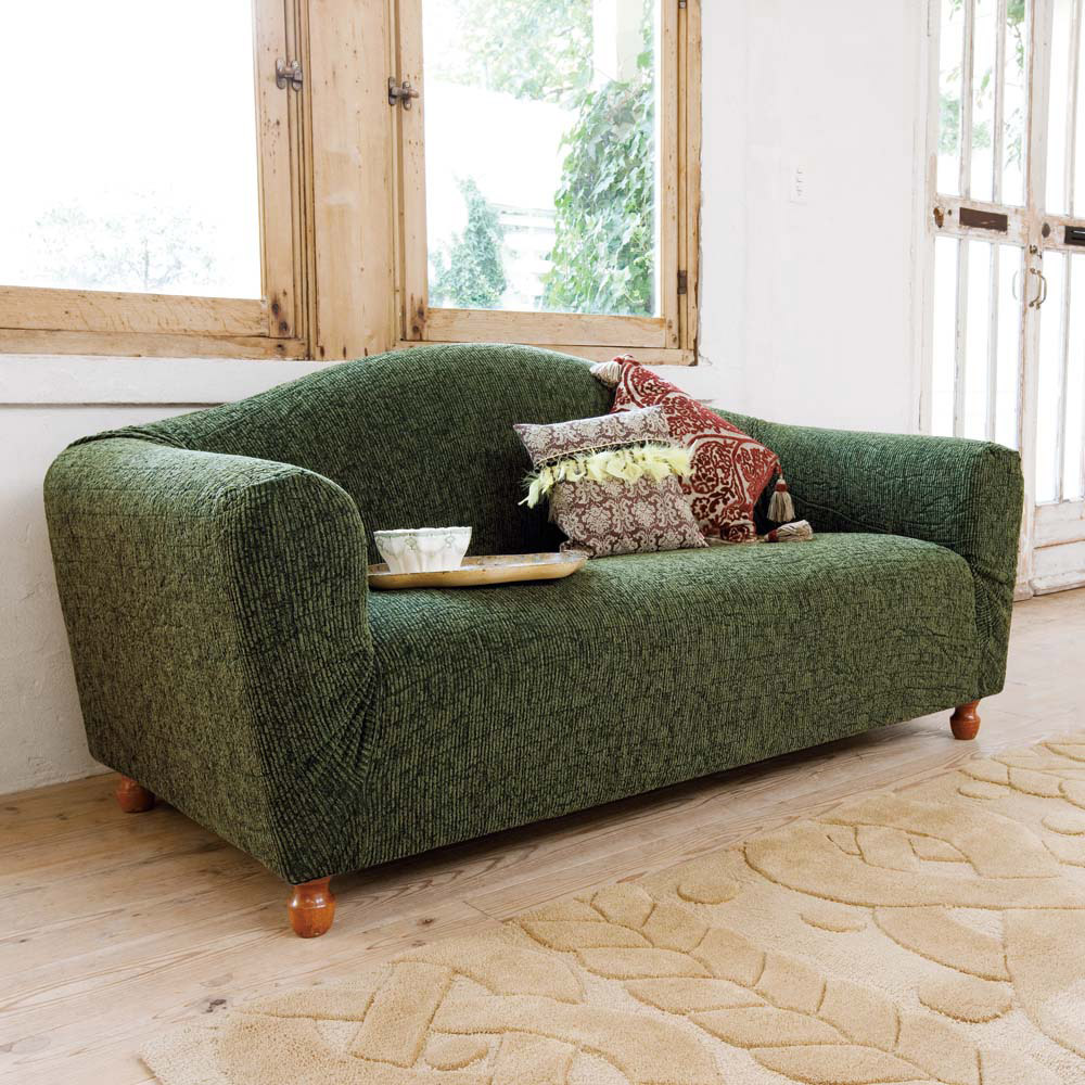 イタリア製ソファカバー［ヴェルート］一体型 2.5〜3人掛け用