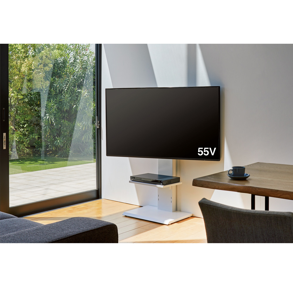 シンプル&シャープなすっきり壁掛け風テレビスタンド ロータイプ シンプル&シャープなすっきり壁掛け風テレビスタンド ロータイプ