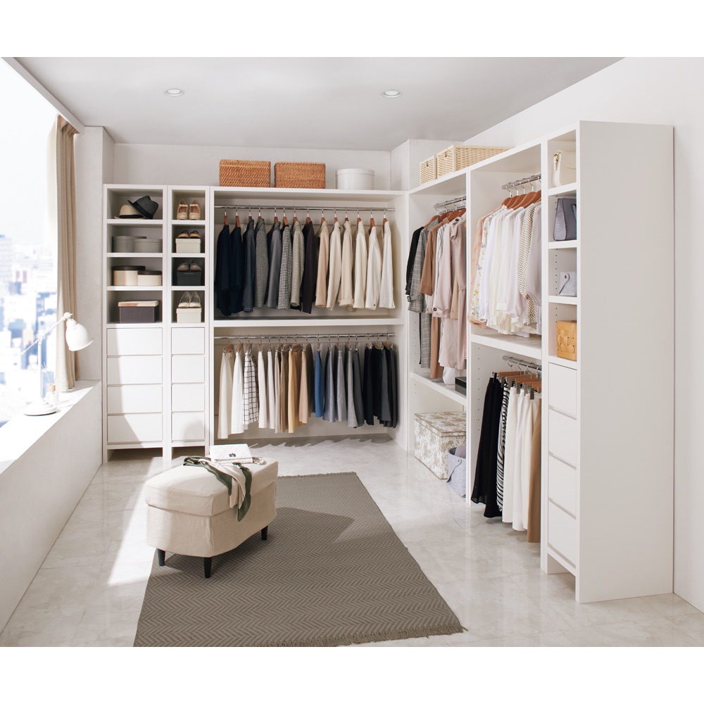 ズボンハンガー　回転可能　4本セット　5段　クローゼット　衣類 クローゼット 5段 回転可能 4本セット ズボンハンガー 衣類 ズボン