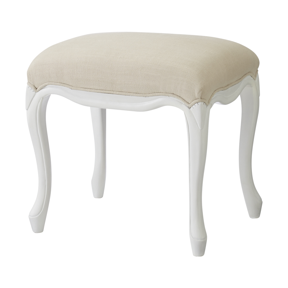 シャビーシックフレンチカントリー猫脚オットマンアンティーク