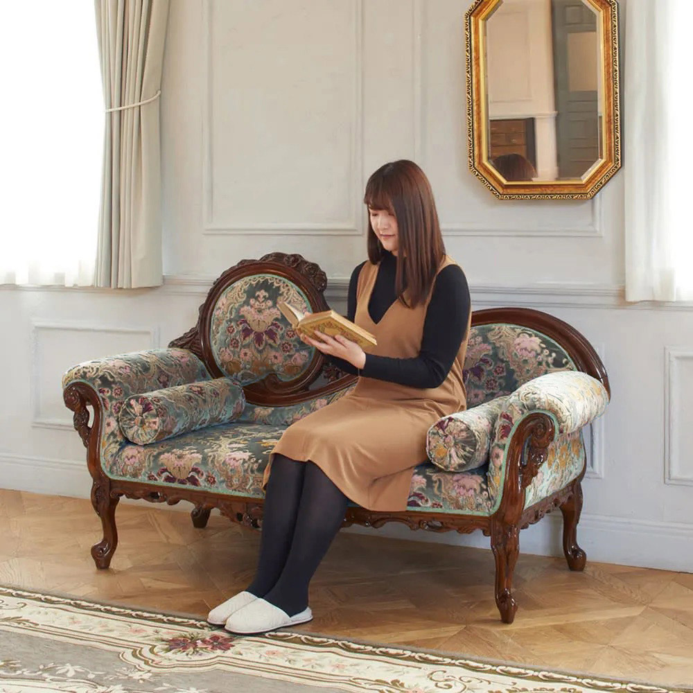 【値下げ可】金華山織　シングルソファ２つセット 値下げ可】金華山織シングルソファ2つセット