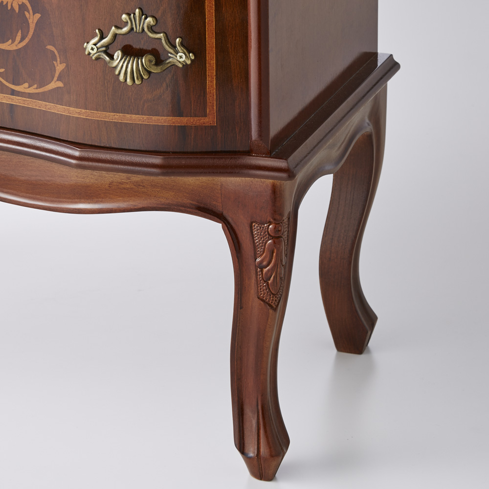 猫脚 象嵌 2段チェスト② キャビネット コンソール アンティーク イタリア 猫脚 象嵌 2段チェスト キャビネット コンソール アンティーク