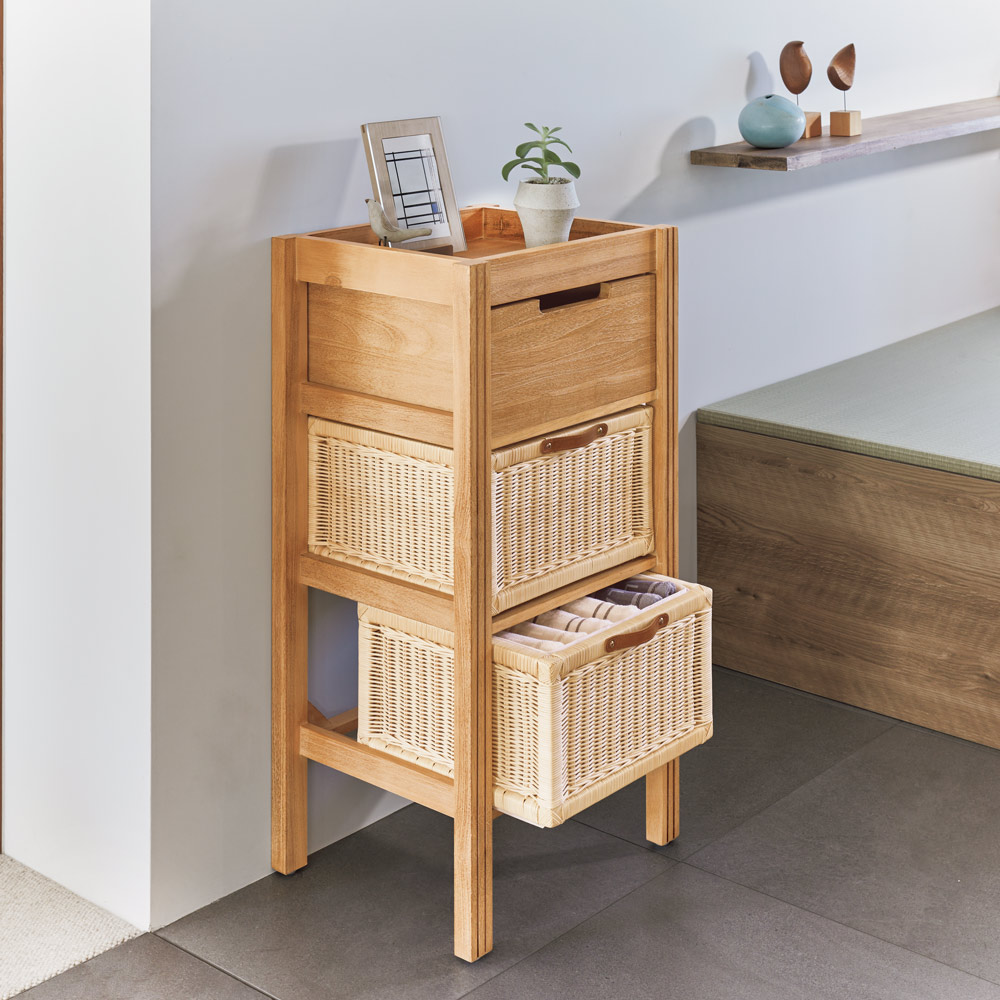 籐 ラタン チェスト 引き出しタンス 7段9杯 籐 ラタン チェスト 引き出しタンス 7段9杯（ラタンコンパクト