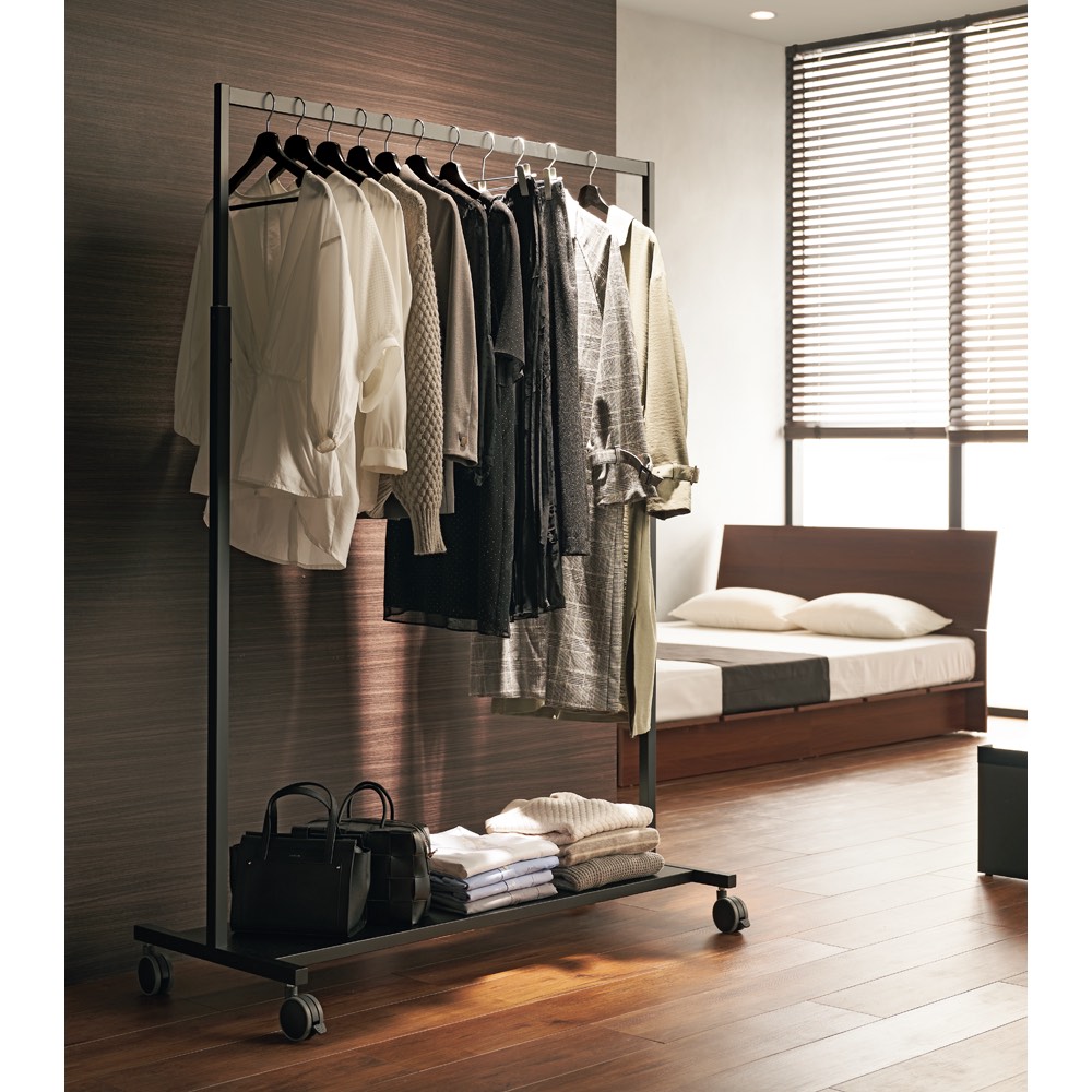 パイプハンガーラックシンプルデザイン 白 室内用 軽量