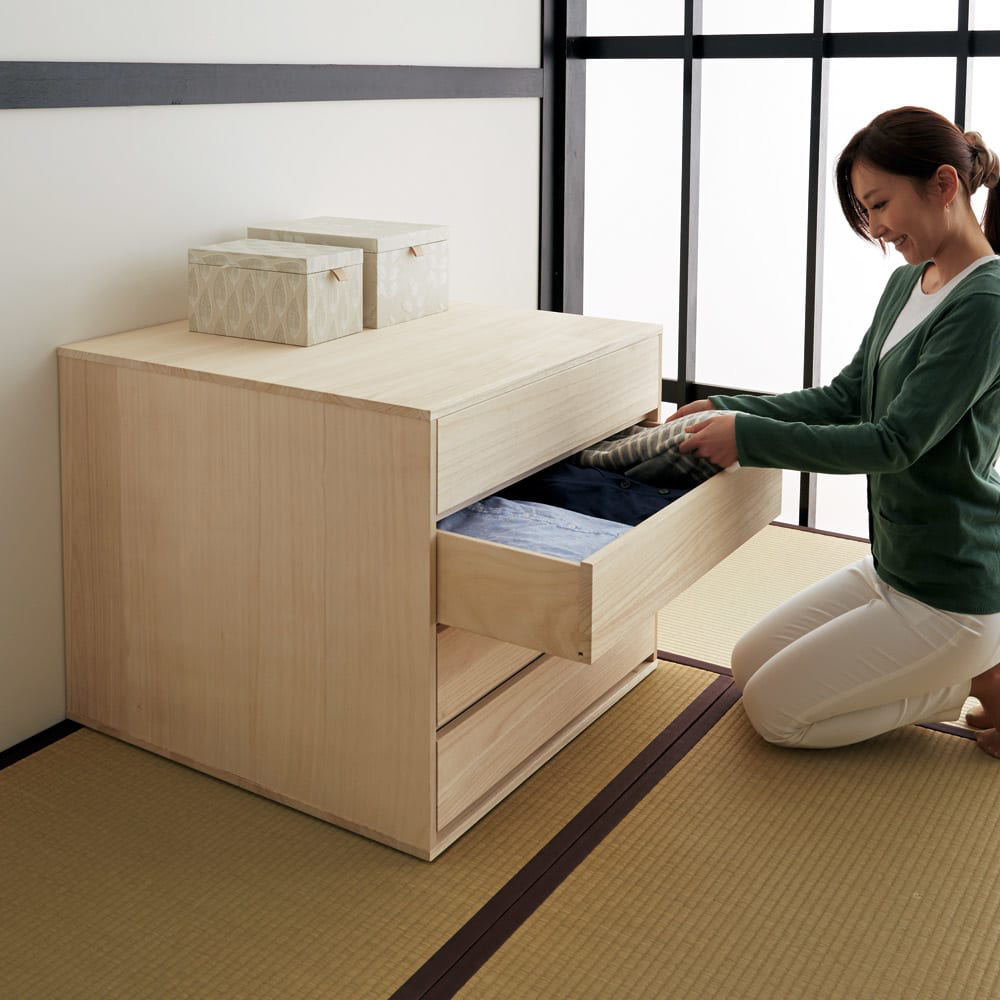 柿渋の高めのローテーブル なから 