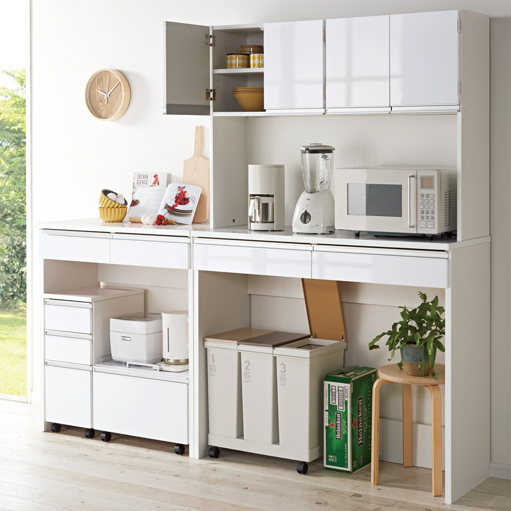 ループシリーズ　キッチンボード ループシリーズ キッチンボード キッチン通路をキレイにする！下