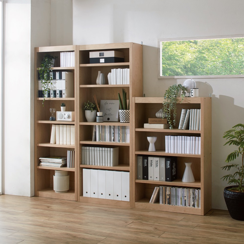 頑丈棚板がっちり書棚（頑丈本棚） ハイタイプ 幅80cm ディノス