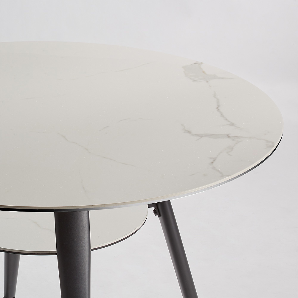 丸型セラミック天板ダイニングテーブル 径110cm 円形 丸テーブル テーブル 526328