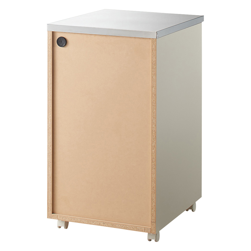 キッチンストッカー ステンレス天板隙間収納 dinos ［幅35奥行55高さ85cm］ダブルステンレス天板隙間収納庫