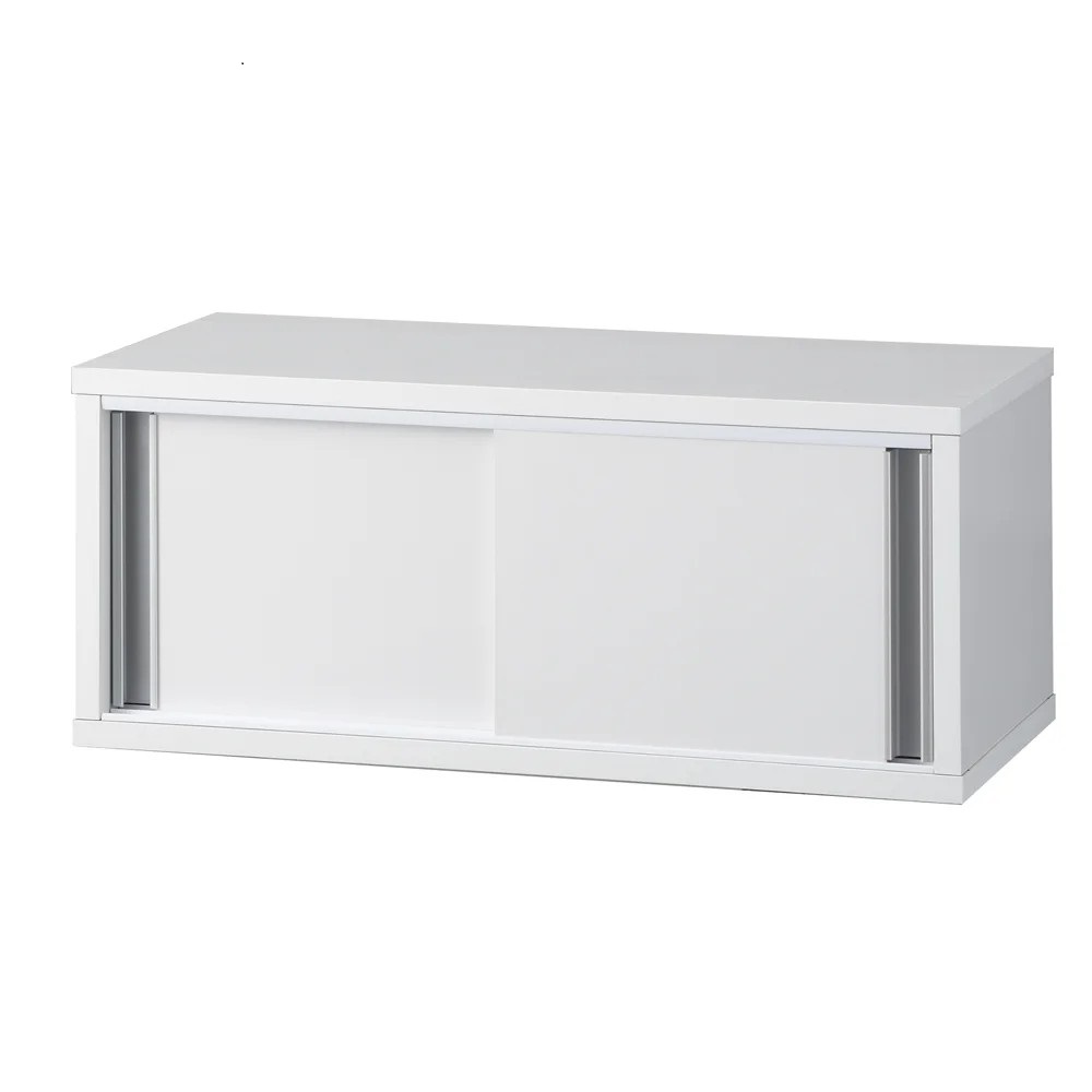 【幅60cm】光沢仕上げ 水ハネ対応引き戸カウンター上収納庫（幅60cm・標準タイプ） シンク 水周り キッチン用品収納 527329