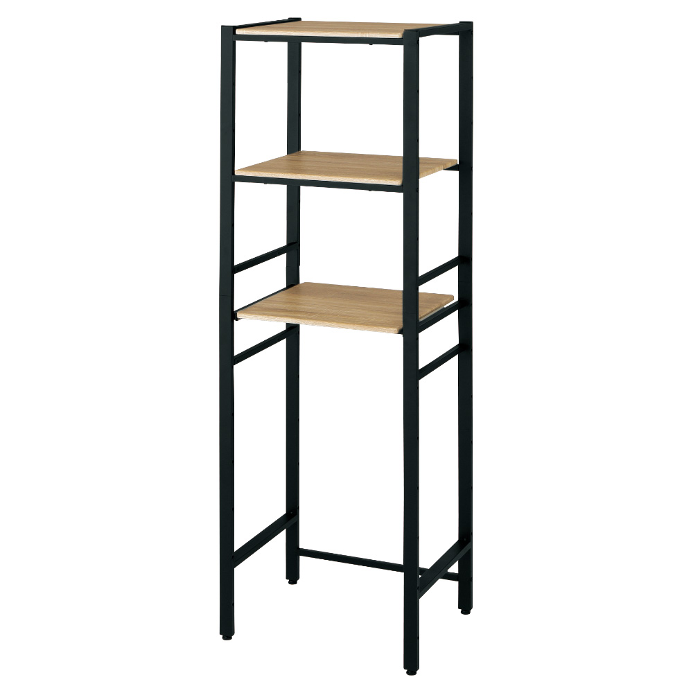 ブルックリン風キッチンラック 3段 幅60cm レンジ台 キッチンラック キッチン収納 527401