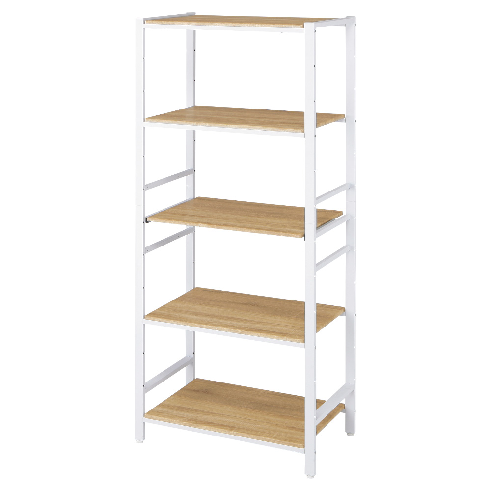 ブルックリン風キッチンラック 5段 幅80cm レンジ台 キッチンラック キッチン収納 527404