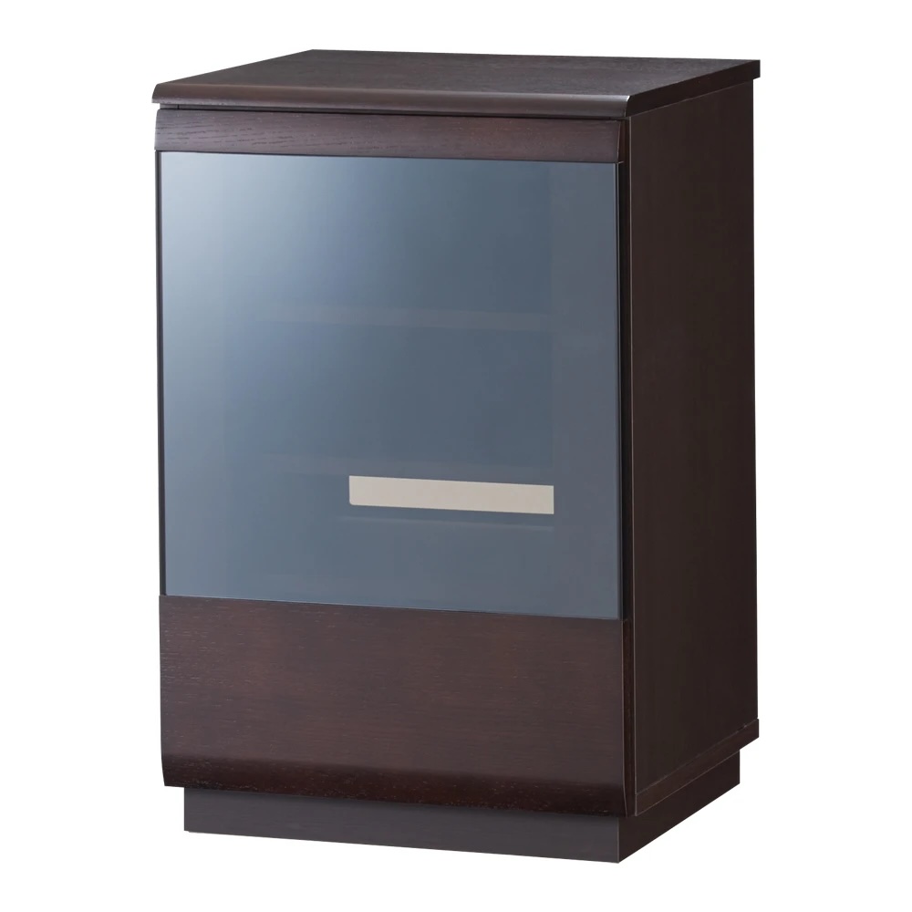 オーク材アールデザインシリーズ サイドボード 幅50cm(右開き) キャビネット リビングボード リビング収納 528938