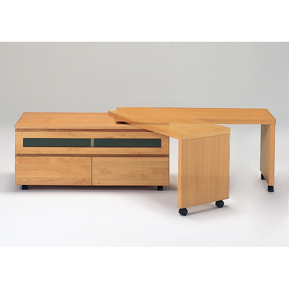 アルダー天然木テレビ台専用ネストボード 幅110cm キャスター付き キャビネット リビングボード リビング収納 528946