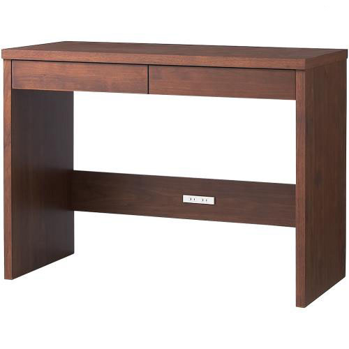 アルダー天然木 リビングデスク・幅100cm オフィス 事務 書斎机 机 528947