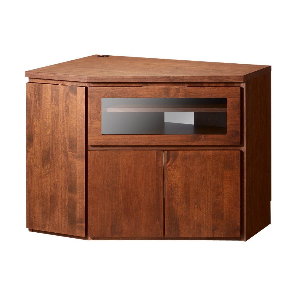 テレビ台 左コーナー用 幅90高さ70cm 【見やすいリビングボードシリーズ】 コーナーテレビ台 テレビ台 テレビボード 529005