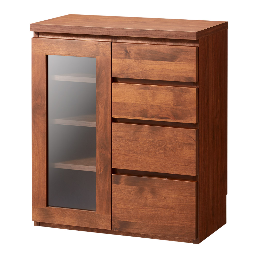 【ローチェスト】ソファダイニングから見やすいリビングボードシリーズ 扉チェスト 幅60cm キャビネット リビングボード リビング収納 529007