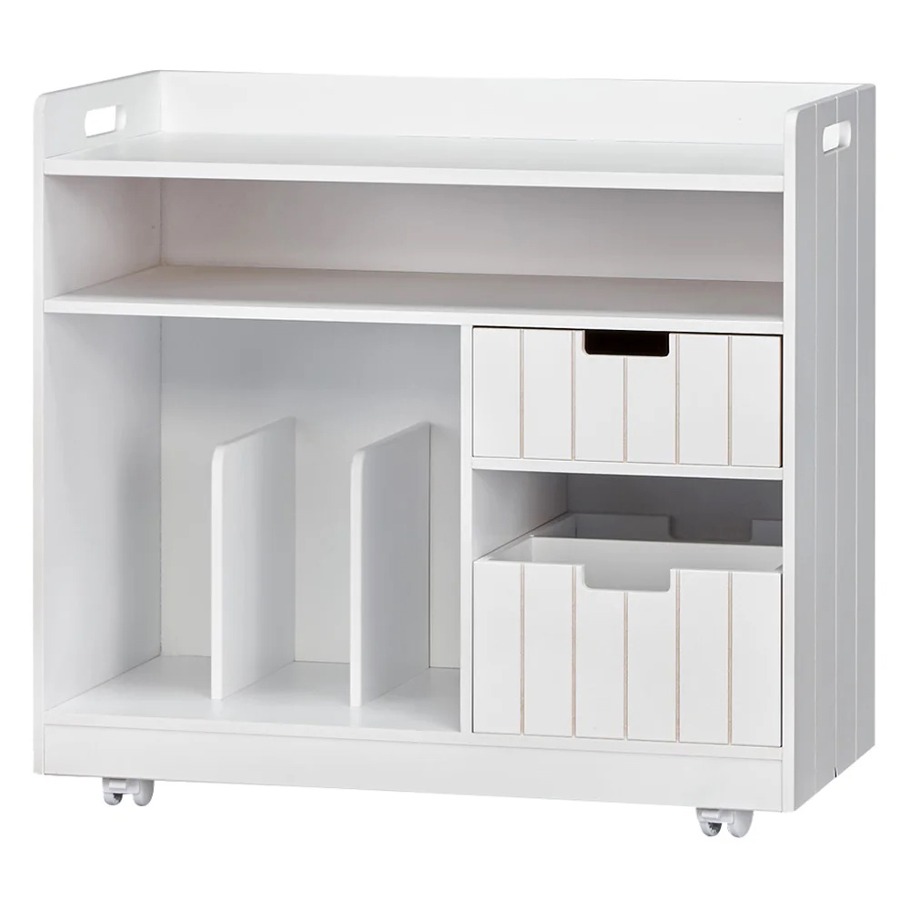 隠せるリビング整理ワゴン 収納タイプ 幅60cm 収納ボックス 小物収納 フリーボックス 529207