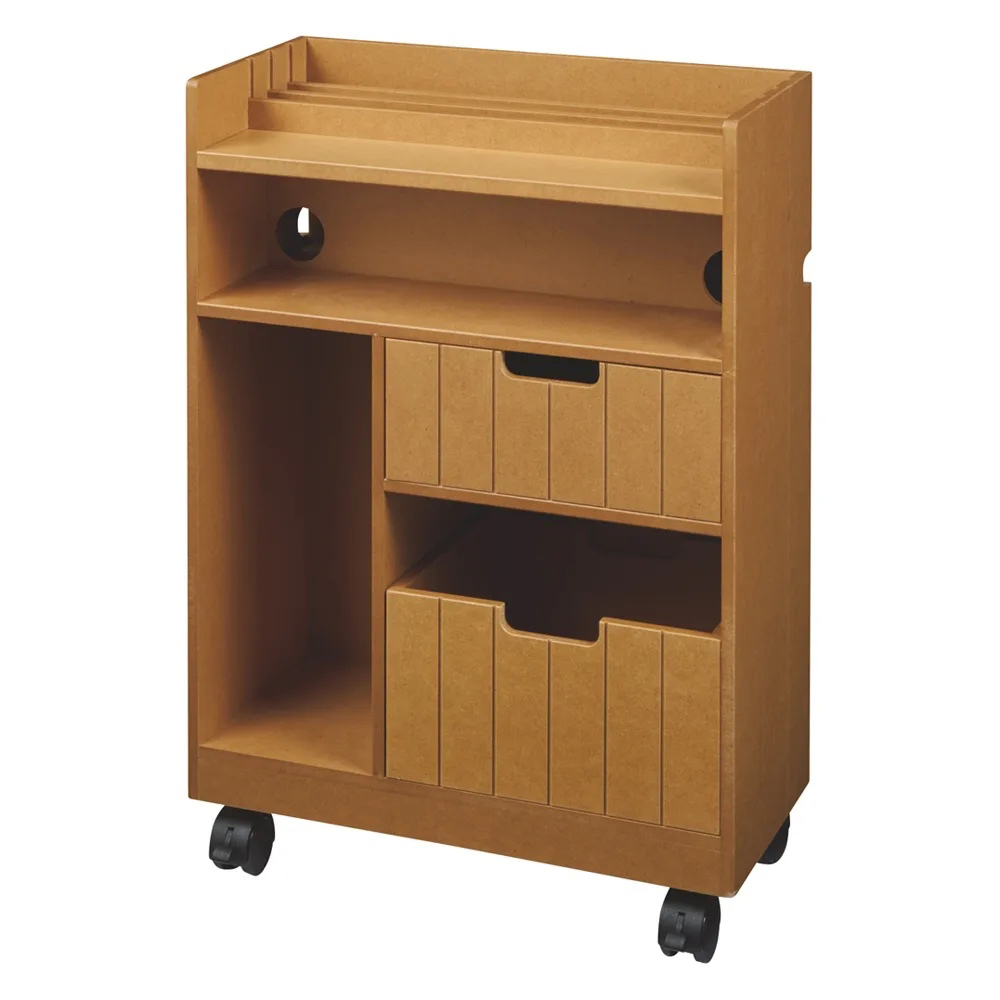 隠せるリビング整理ワゴン モバイル収納タイプ 幅40cm 収納ボックス 小物収納 フリーボックス 529208