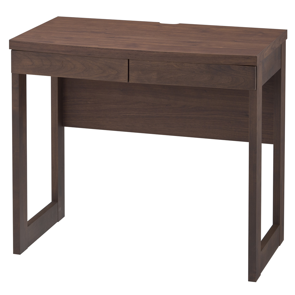 アルダー天然木 アールデザインデスクシリーズ デスク・幅80.5cm オフィス 事務 書斎机 机 529311