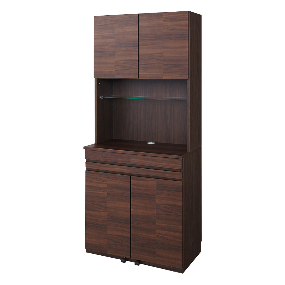 LEDライト付きコレクションシェルフ PCデスク 幅78cm CD DVDラック 本棚 ラック シェルフ 529404