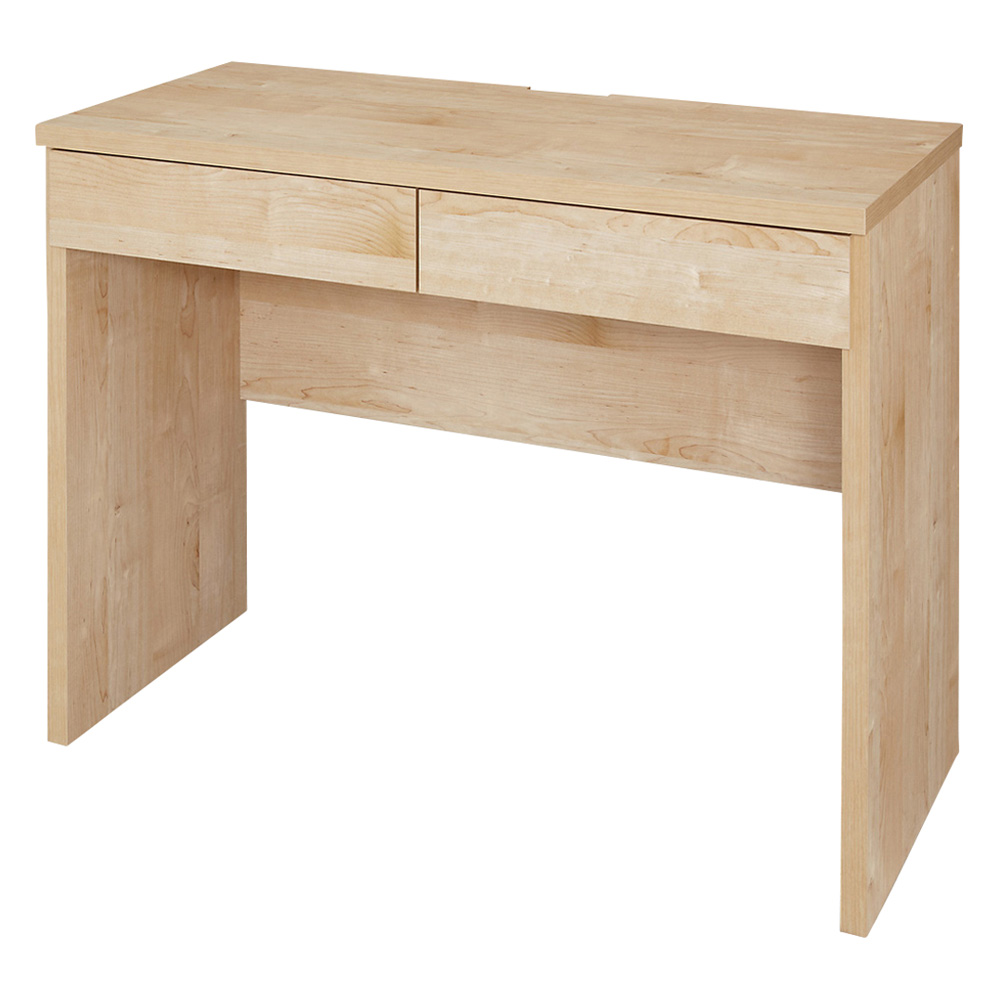 天然木調 配線すっきりデスクシリーズ デスク・幅90奥行45cm オフィス 事務 書斎机 机 529501