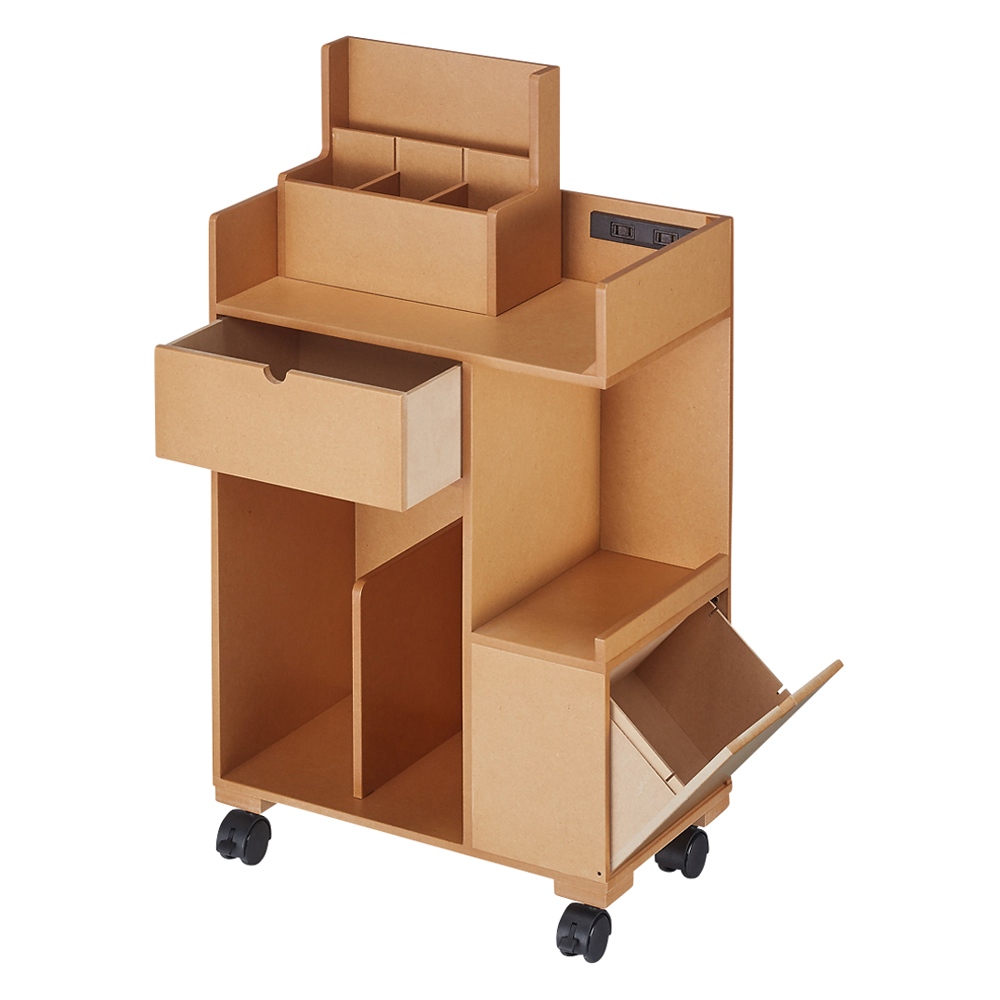 テレワーク快適ワゴン 幅40cm 収納ボックス 小物収納 フリーボックス 529521