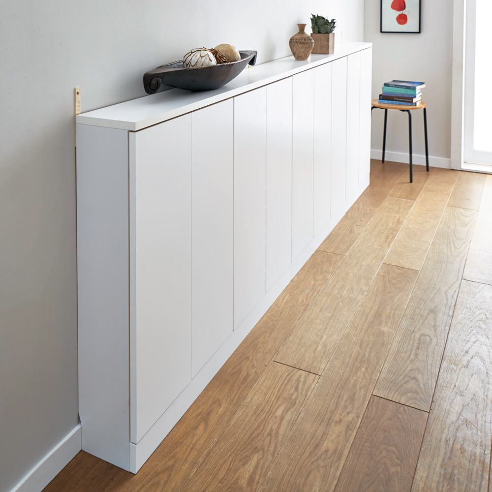 1cmピッチ薄型窓下収納庫 【幅86奥行17.5cm】 コミックラック 本棚 ラック シェルフ 529524