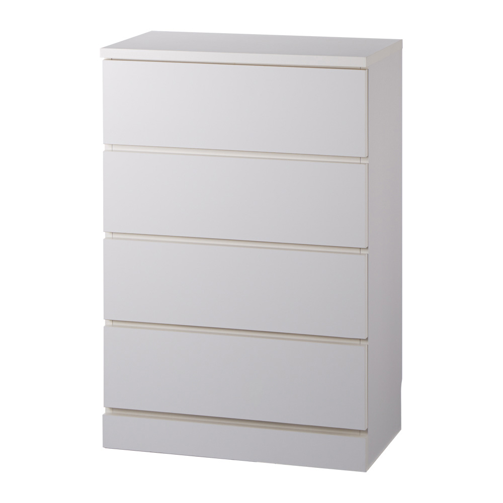 1cmピッチ薄型窓下収納庫 【幅58奥行31.5cm 引き出し4段】 キッチンカウンター下収納 キッチン収納 529529