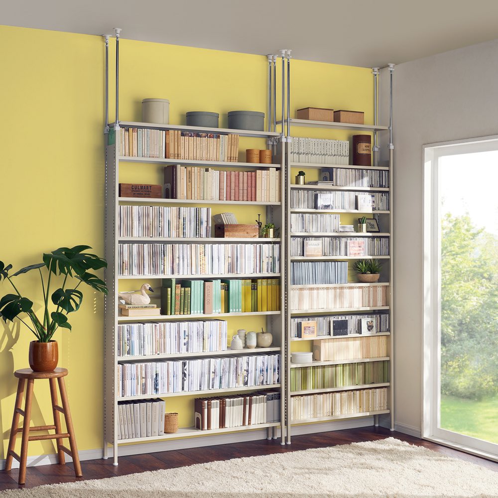 ディノス 家具 収納 本棚 ラック シェルフ スタンド式 CD用 幅90cm Amazon｜ディノス 本棚 ラック シェルフ CD DVDラック たっぷり