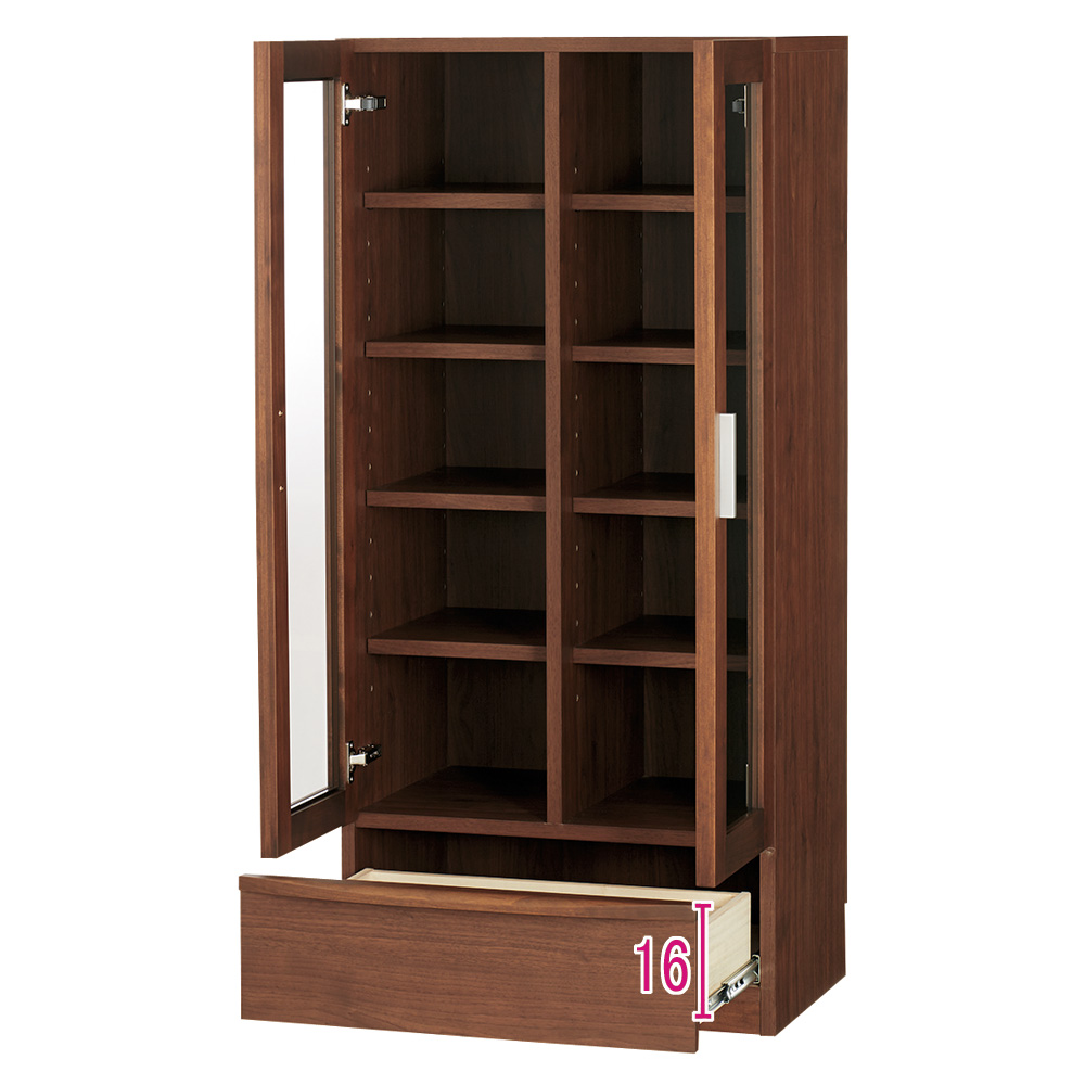 アルダー天然木 頑丈書棚 ミドルタイプ(高さ130cm) 幅60×奥行42cm 本棚 ブックシェルフ 書棚 ラック シェルフ 530319