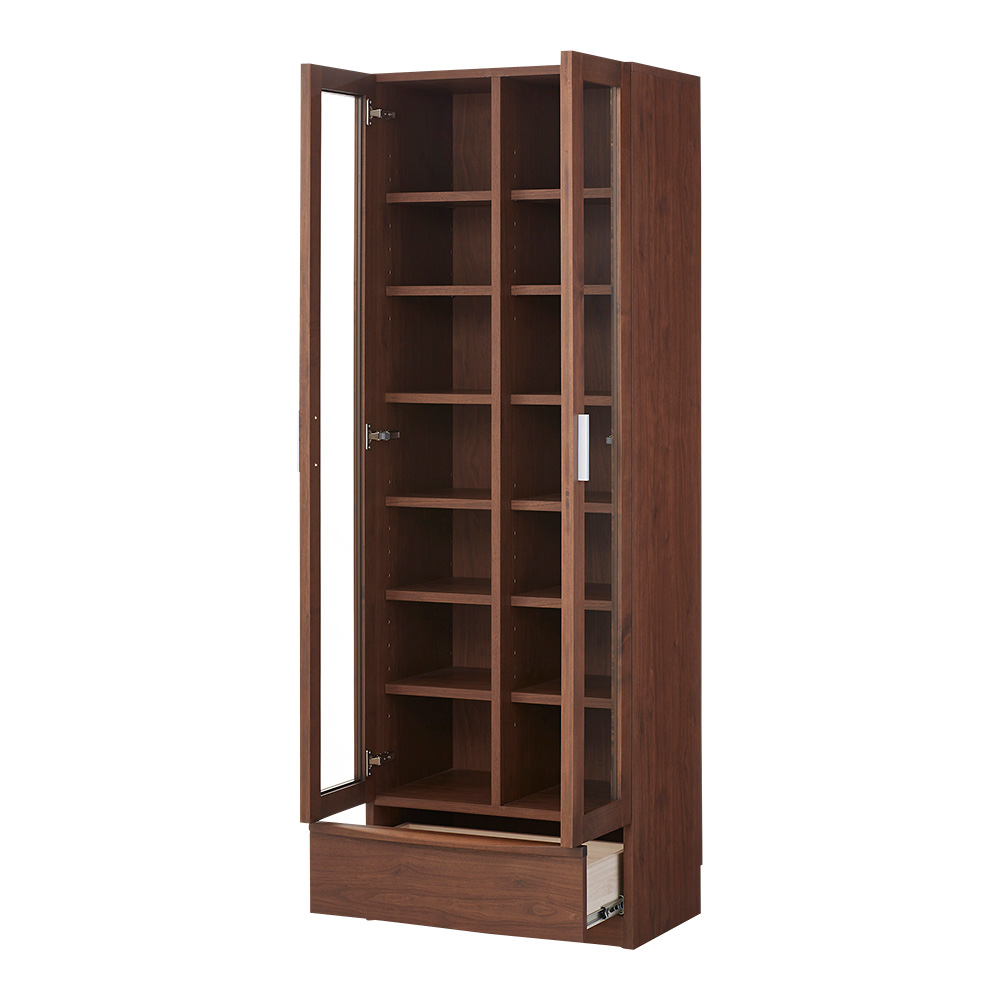 アルダー天然木 頑丈書棚 ハイタイプ(高さ180cm) 幅60×奥行42cm 本棚 ブックシェルフ 書棚 ラック シェルフ 530321