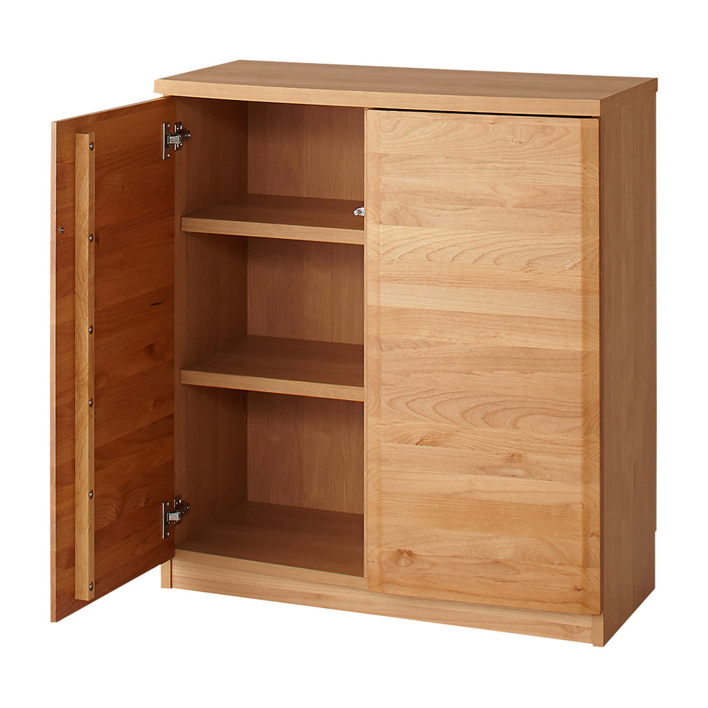 アルダー天然木 アールデザインブックシェルフ 幅80.5高さ90cm 本棚 ブックシェルフ 書棚 ラック シェルフ 530460