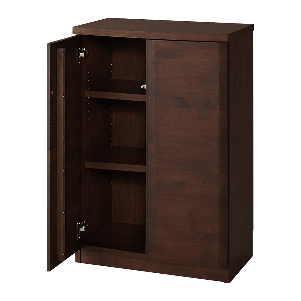 アルダー天然木 アールデザインブックシェルフ 幅80.5高さ90cm 本棚 ブックシェルフ 書棚 ラック シェルフ 530460