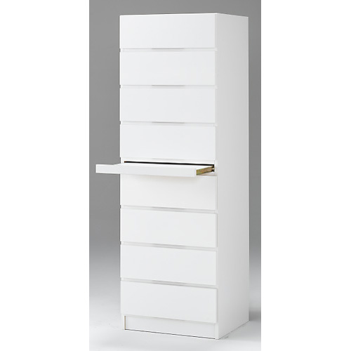 【薄型で省スペース！】梁避け対応システムユニット 奥行44cmタイプ タワーチェスト タンス 衣類収納 530915