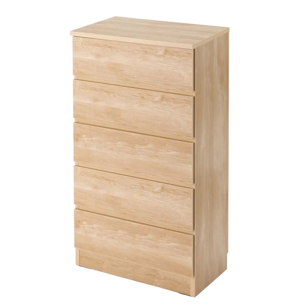 ぴったりサイズが見つかるフルスライドレールチェスト 5段 高さ109.5cm・幅60cm リビング リビング収納 531715